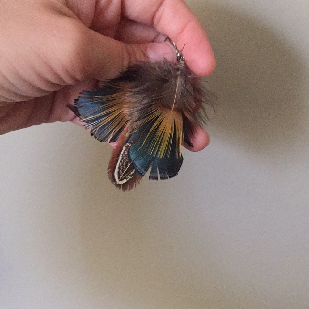 Feather earrings